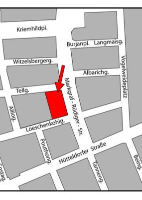 Plan Lageplan Markgraf Rüdiger-Str. © VWA Immobilienverwaltung
