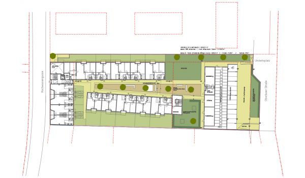 Hochwassergasse Grünraumplan © VWA Immobilienverwaltung Hochwassergasse Grünraumplan © VWA Immobilienverwaltung